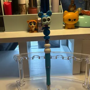 Blue Mickey  Beaded Pen - Writing Tool for Office and School Supplies focal pens