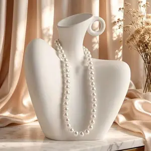 Fashion Neck Display Stand, Adult Shoulder Design, Perfect for Organizing Jewelry, Necklace, Earrings, Pendant, Durable Decorative Holder