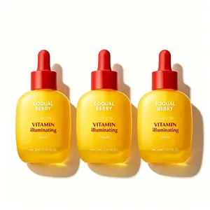 3PCS EQQUALBERRY Vitamin Illuminating Serum – Brightening Vitamin C Serum with Niacinamide | Strengthens skin barrier | Hydrates using Ceramide and Hyaluronic Acid, 1.01oz / 30ml