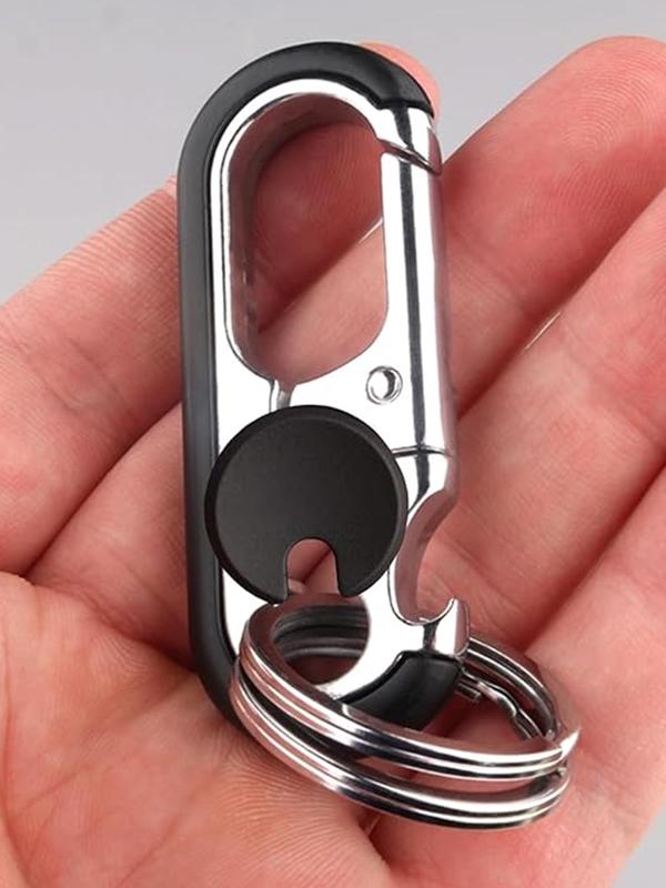 Minimalist Plain Color Keychain, Anti-loss Key Ring with Double Keyrings, Keychain for Car Keys, Personalized Car Keychain for Unisex