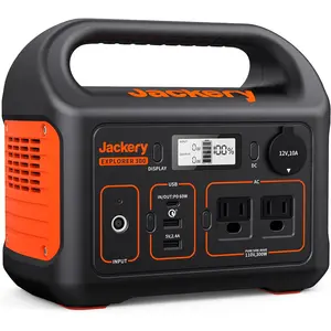 Portable Power Station Explorer 300, 293Wh Backup Lithium Battery, Solar Generator for Outdoors Camping Travel Hunting Blackout (Solar Panel Optional)