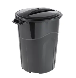 32 Gallon Heavy Duty Injection Molded Trash Can with Click Lock Lid for Efficient Waste Management
