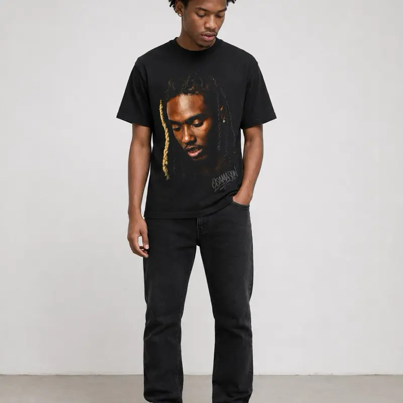 Osamason Big Face Graphic Tee | Underground Rapper Cotton T-Shirt | Streetwear Apparel