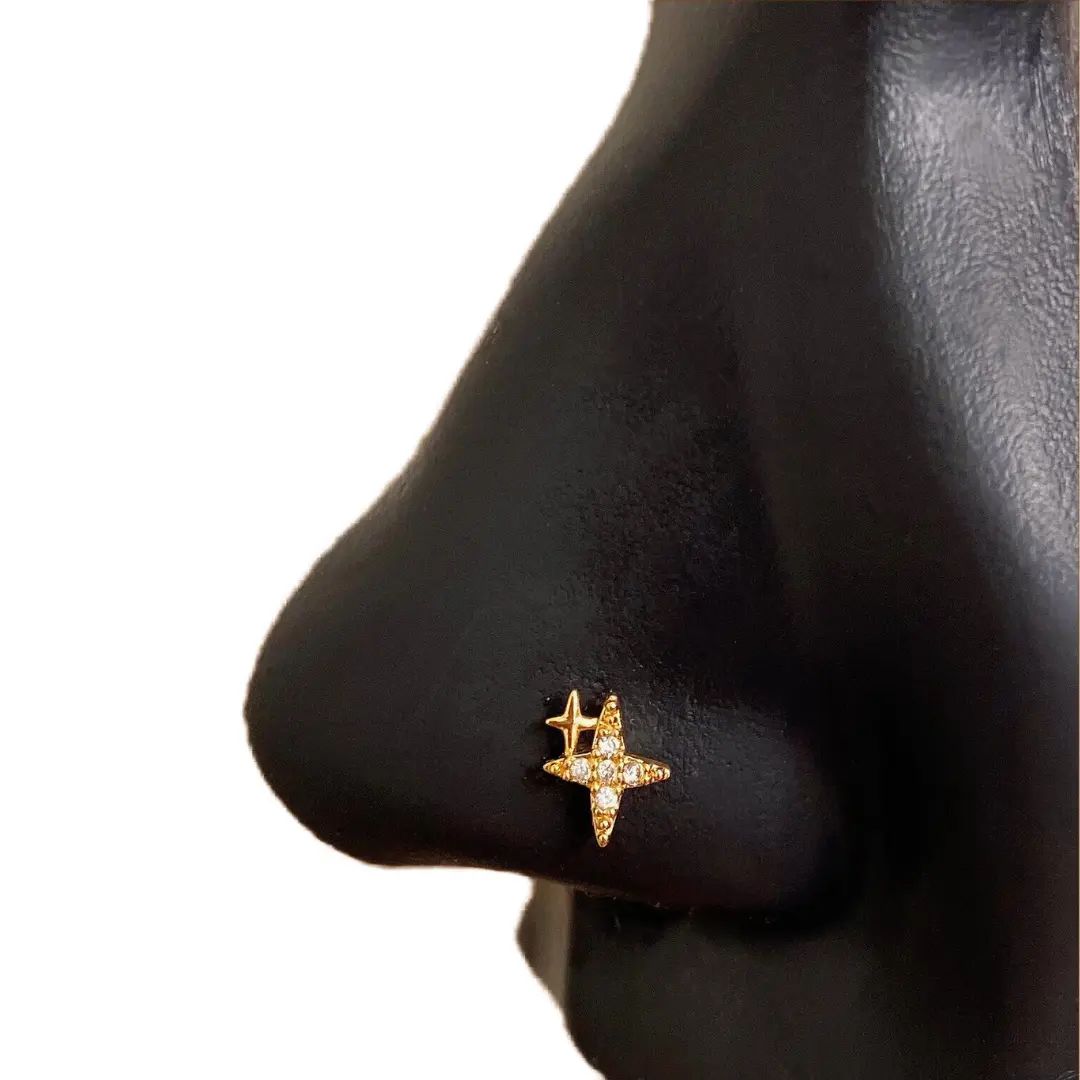 STATEMENT GOLD | Bling Nose Stud