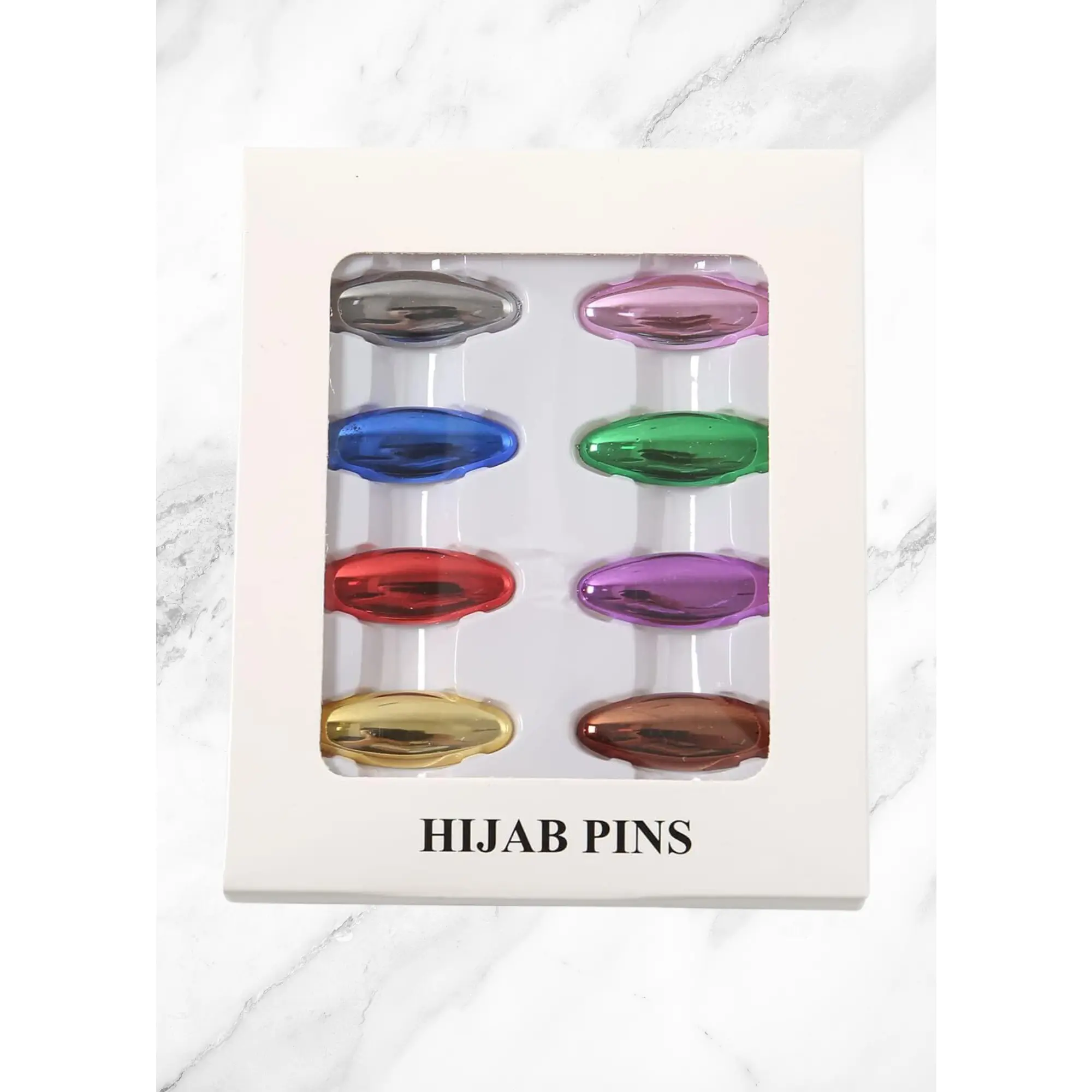 Hijab Pins - Metallic, Elegant Design for Hijab Holders, Ideal for Home & Travel Use