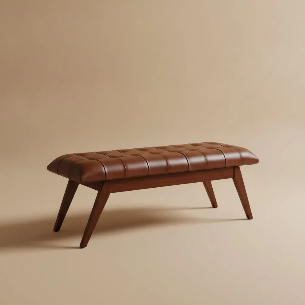 Niles Leather Bench Niles Leather Bench