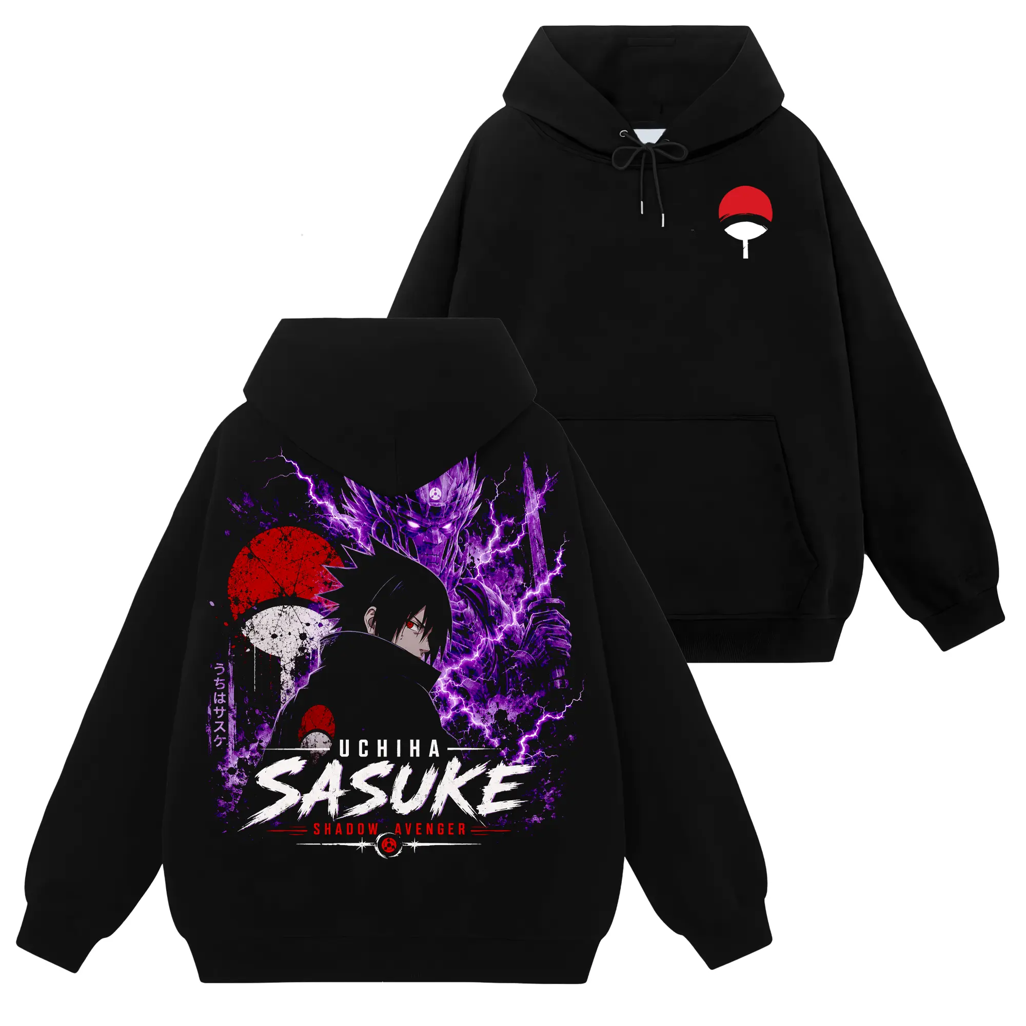 [Uchiha Fashion] Limited Sasuke Uchiha Susanoo - Naruto Shippuden #123 Hoodie T-Shirt Sweatshirt, Retro Vintage Unisex Graphic 90s Cotton, Gift For Wibu, Anime Manga Y2K Streetwear Minimalist