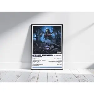 Avenged Sevenfold Poster Print Nightmare Music Poster Album Cover Poster Wall Decor Music Gift Room Décor Decoration Glossy