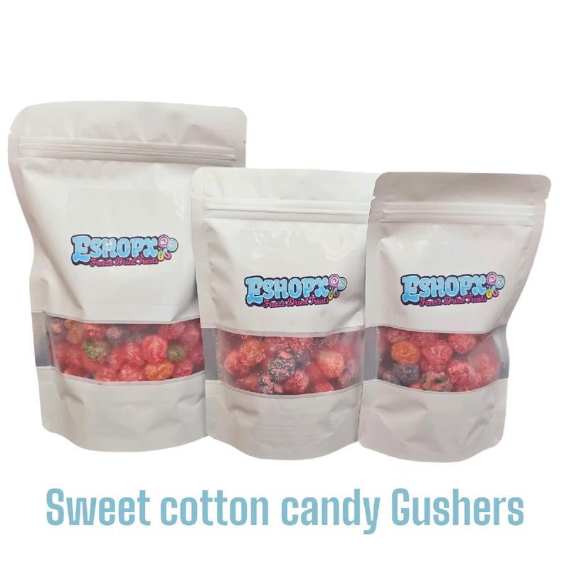 Eshopx Sweet Cotton Candy Gushers Juicy Gushers with Cotton Candy Powder -  Snack Bonbon