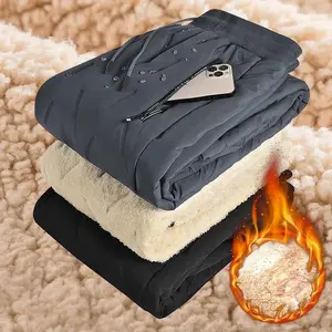 Winter Warm Lambswool Thicken Sweatpants Windproof Warm-Keeping Pants Ladies Cheap Clothing Joggers Fleece-Lined Trousers