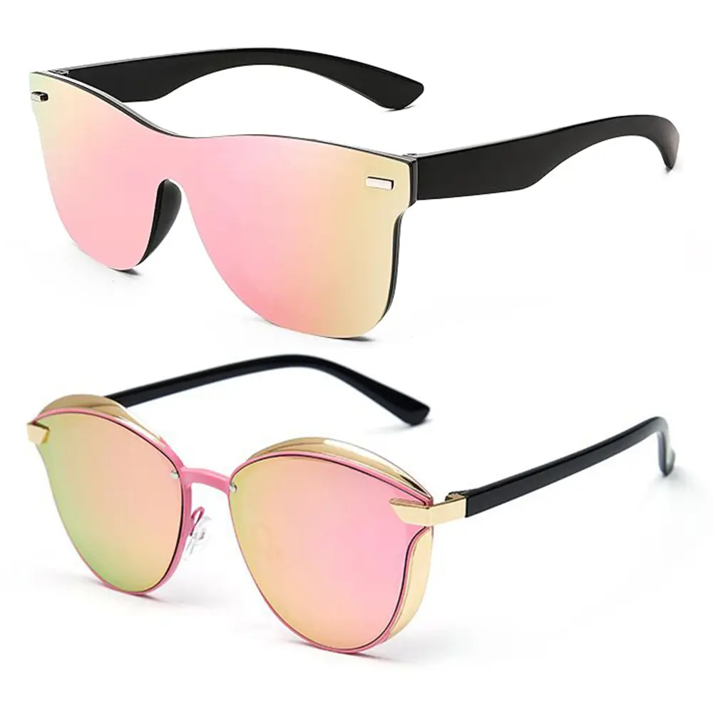 【SummerVibes】2Pcs Women's Fashion Square Sunglasses, Trendy Casual Tinted Lens Sunglasses for Everyday Use, Thin Temple Chic Cat Eye Anti Glare Sun Shades Fashion Accessories For Party Beach Travel Fashion Glasses