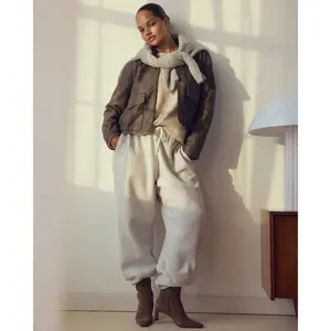 Abercrombie & Fitch High Rise Wide Leg Sunday Sweatpant