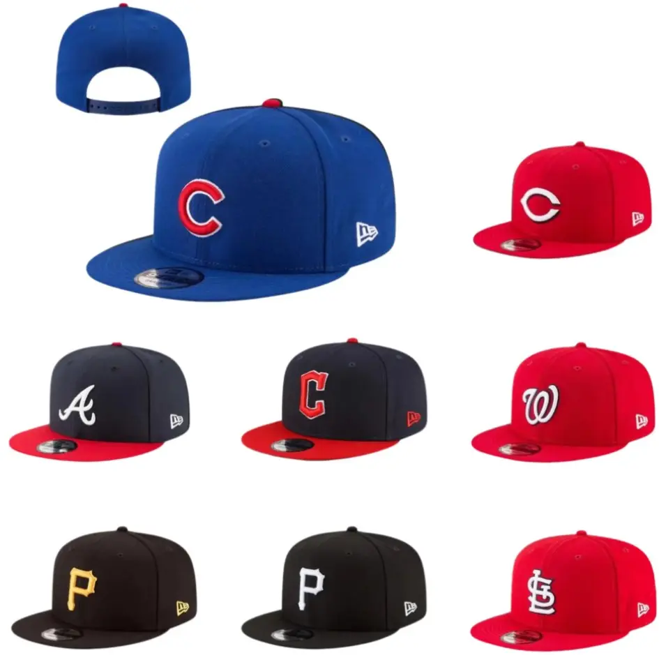 New Era MLB Premium Embroidered Flat Brim Baseball Cap – LA Dodgers, NY Yankees, White Sox, Cardinals, Nationals, Pirates, Braves, Guardians, Adjustable Snapback Hat, Urban Lifestyle Fashion, Outdoor Adventure Ready, Trending TikTok USA 2026 Collection