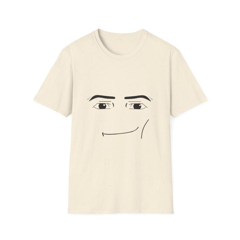 Roblox Rizz Face Unisex Softstyle T-Shirt - Funny Gaming Meme Brainrot Tee, Free Shipping, Gift for Gamers, Gamer Shirt, Trendy Graphic Tee,