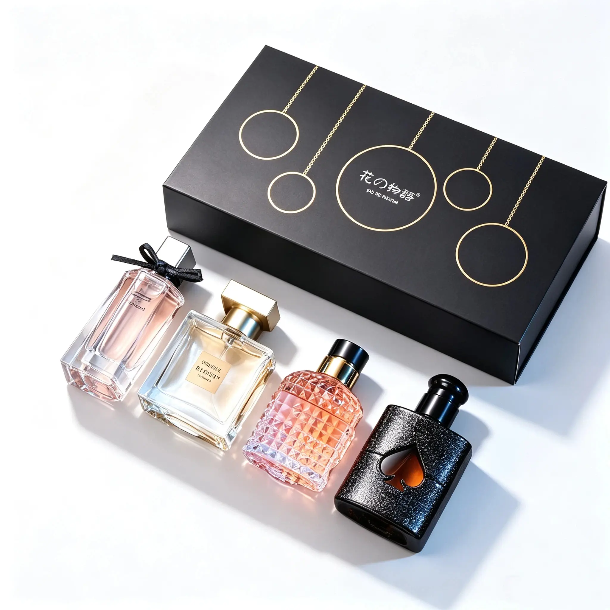 Women's perfume set ,4 Long-Lasting Perfumes（30mL*1+25mL*3) ,With orange blossom, jasmine, vanilla, and a cedar floral scent ,perfume for women,different flavor,curations good scent,Scented Fragrance Set,great holiday gift,
