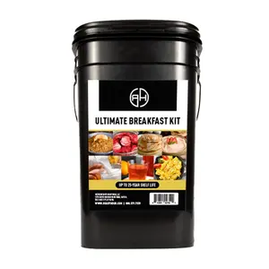 Breakfast Bucket (128 Servings),   ,   Kit, 25-Year Shelf Life ,   Buckets, Long-Lasting  , Flood-Safe Container