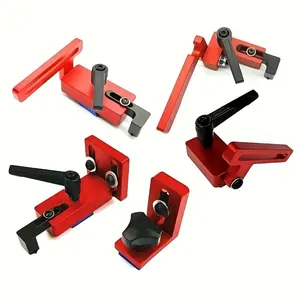 Woodworking T Track Limiter, Miter Fence Connector, Aluminum Alloy Miter Track Stop Block, Saw Table Sliding Brackets, Chute Limiter, Quick Release Clamp