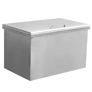 Garvee Enhanced commercial ice chests in multiple sizes (20x18x13 to 28x20x17 inches) featuring covered ice bucket design, ideal for kitchen or bar use with capacities from 58.5 to 114 quarts.