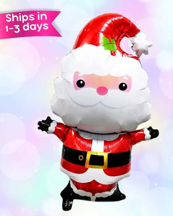 Jumbo Santa Foil Balloon 36" - Christmas Mylar