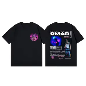 Omar Courtz Por Si Mañana No Estoy Album T-Shirt, Latin Pop Music Graphic Tee, Oversized Streetwear Shirt for Men Women, Casual Cotton Concert Fan Apparel