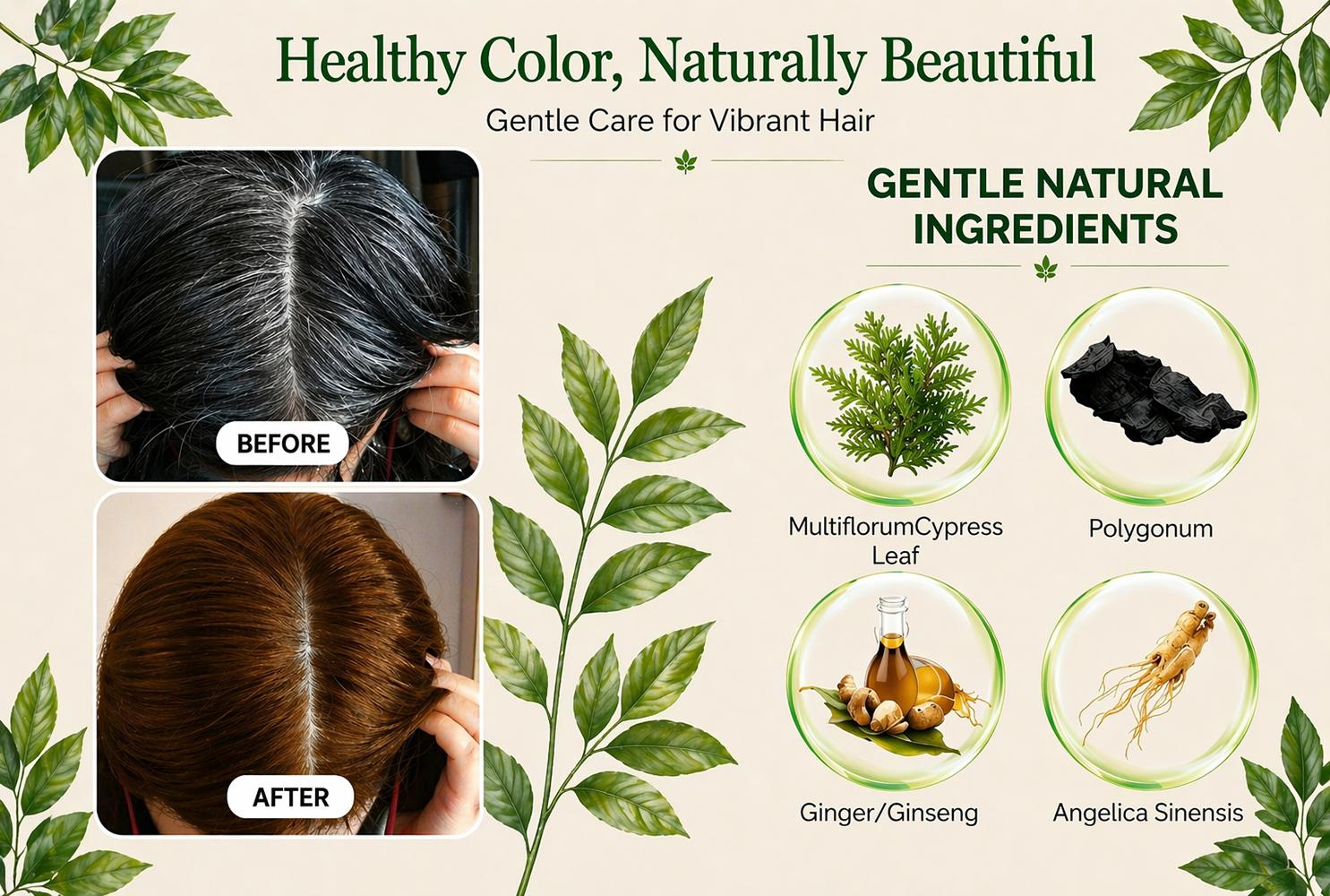 Home Use Integrated Comb Hair Dye Cream – Plant Essence Formula, Long-Lasting Fade-Resistant Color, Golden Brown / Light Brown / Natural Black Home Use Integrated Comb Hair Dye Cream – Plant Essence Formula, Long-Lasting Fade-Resistant Color, Golden Brown / Light Brown / Natural Black