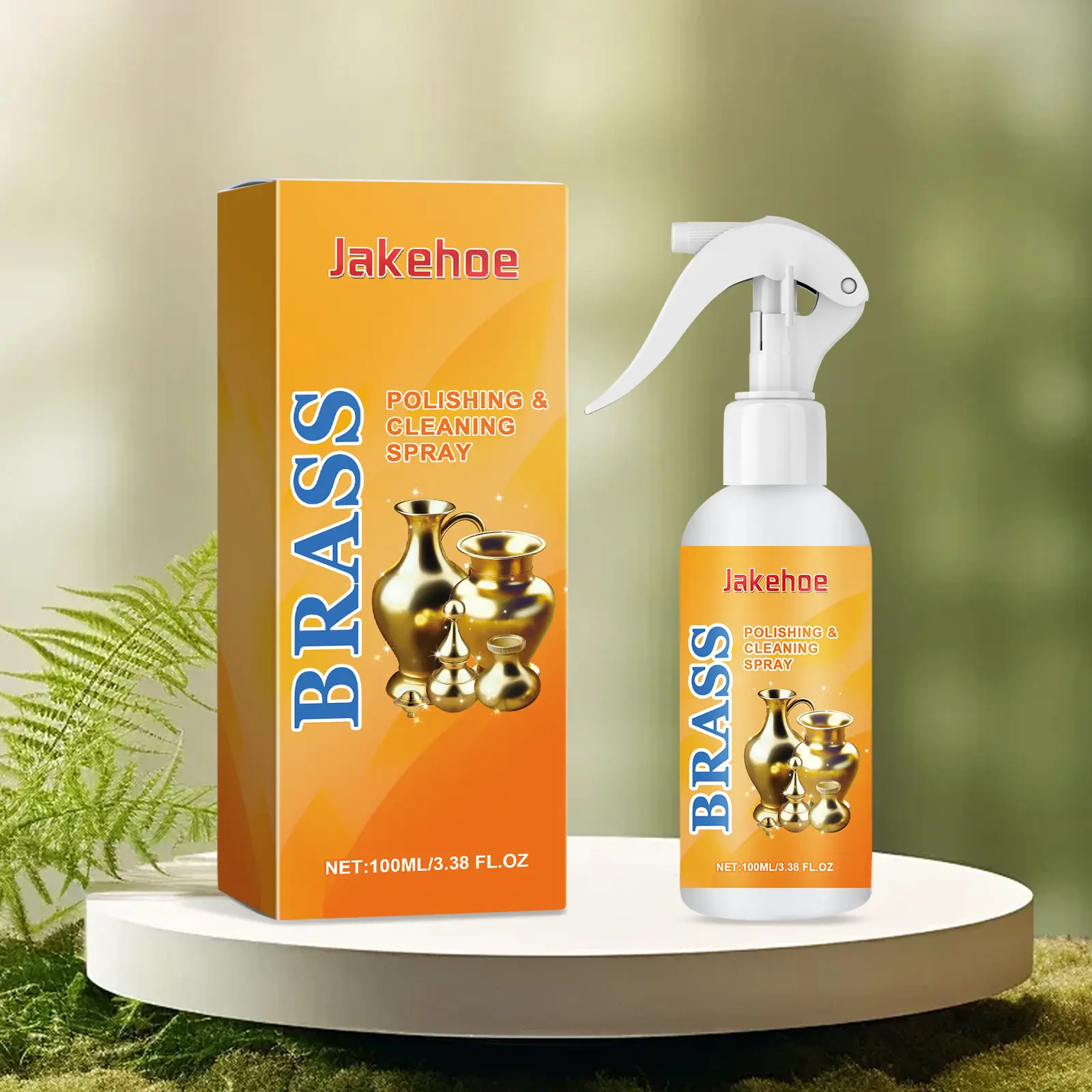 Brass Cleaner and Polish Spray for Brass Hardware, Fixtures and Decor, Tarnish, Oxidation Residue and Surface Dirt, Household, Home Supplies, Metal Cleaner, Easy-To-Use