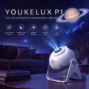 YOUKELUX P1 Premium Star Projector with Bluetooth Speaker & White Noise for Bedroom Ambience