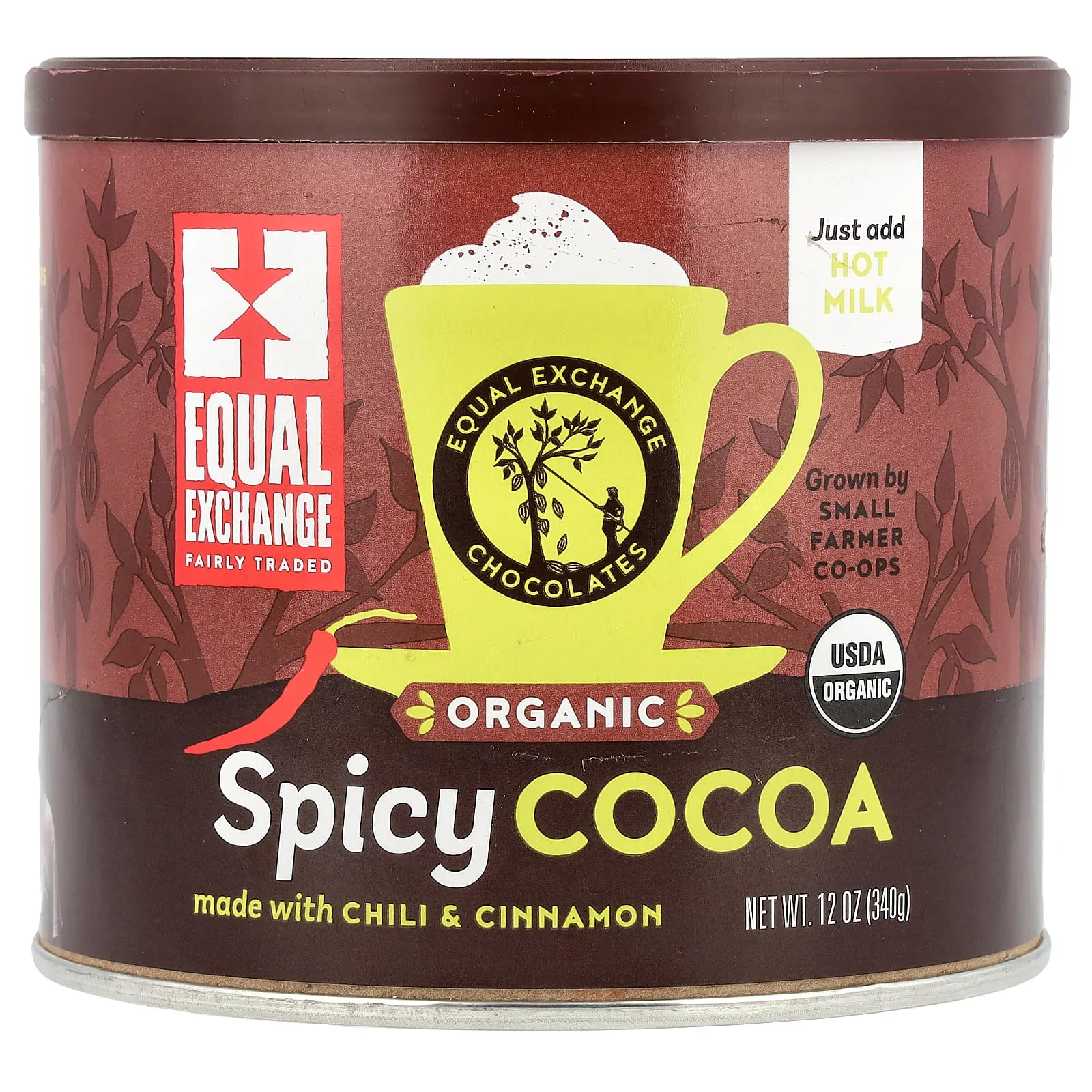 Equal Exchange Organic, Spicy Cocoa with Chili & Cinnamon, 12 oz (340 g)
