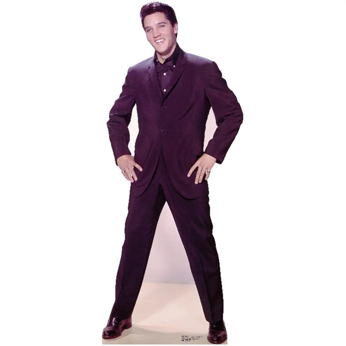 212 MAIN Life-Size Elvis Hands-On-Hips Pose Solid Cardboard Cutout Stand-Up - 73"h x 30"w Advanced Graphics Corrugated, Whimsical Home Decor, Living Room Decor, Cutout Design Decoration