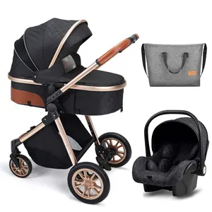 (No Base)3-in-1 Portable & Foldable Baby Stroller for Toddlers, with Sunshade and Mesh Netting Sides. Lightweight Travel Stroller for Babies, Featuring One-Click Folding, Adjustable Settings, and a Magnetic Mosquito Net. Includes 6 FREE Gifts