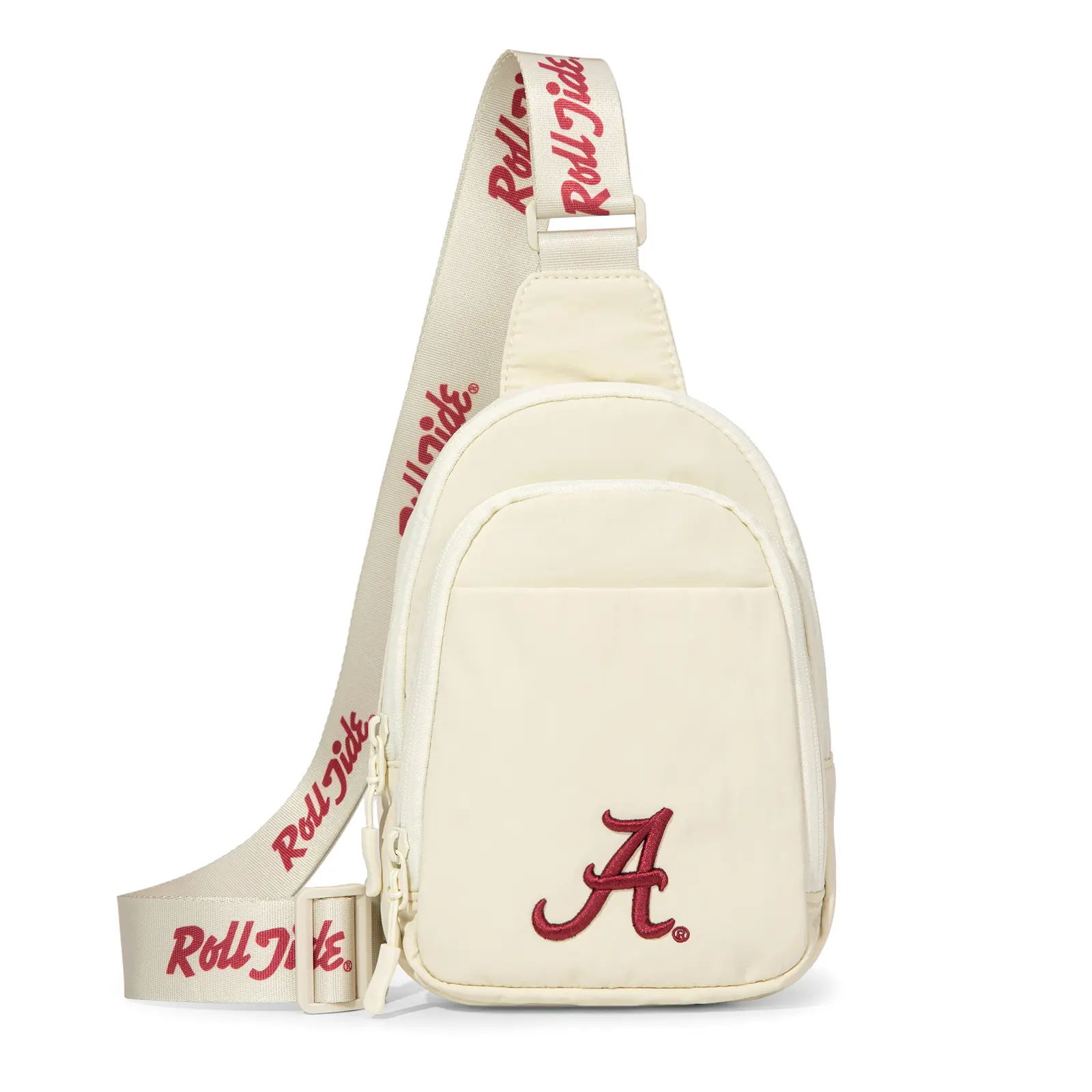 Montana West NCAA Embroidered Unisex Shoulder Bag - Convertible Crossbody Fanny Pack with Water-Resistant Fabric, Adjustable Strap, Anti-Theft Zip Pocket, Pouch Bags, Men's Accessories, Team Logos (Holiday Use)