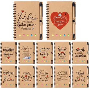 12 Set Employee Appreciation Gifts Bulk, Thank You  Inspirational Notebook for Team Volunteer Nurse Coworker Teacher Students, Notepad with  Pen Bulk (12, teacher)