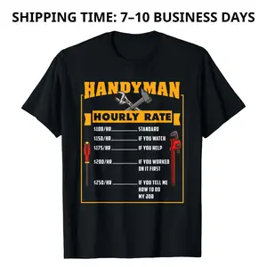 Handyman Hourly Rate Gift For Handyman Dad T-Shirt