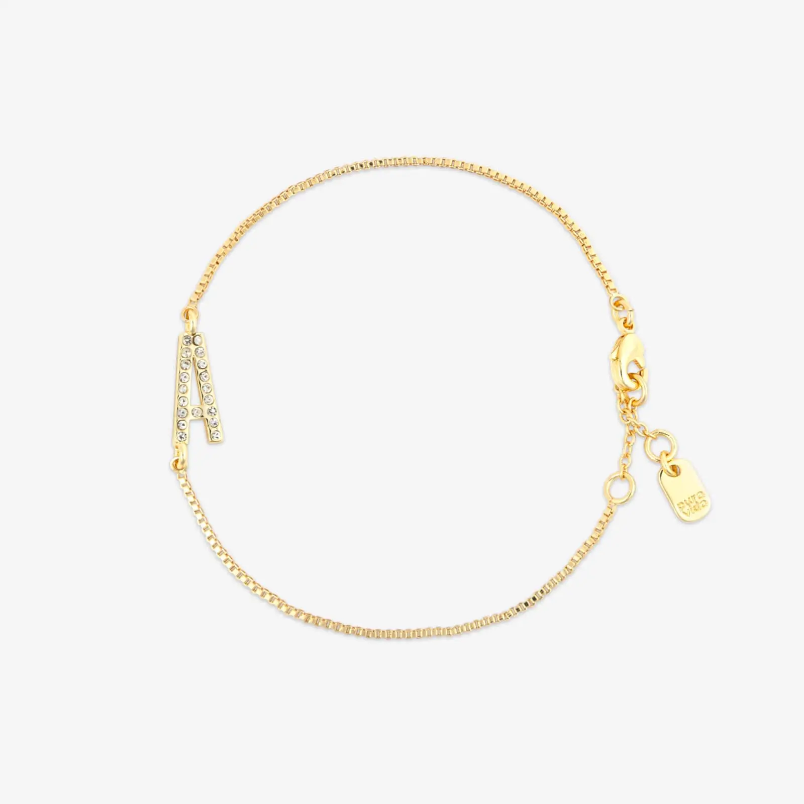 Pavé Initial Chain Bracelet Pavé Initial Chain Bracelet