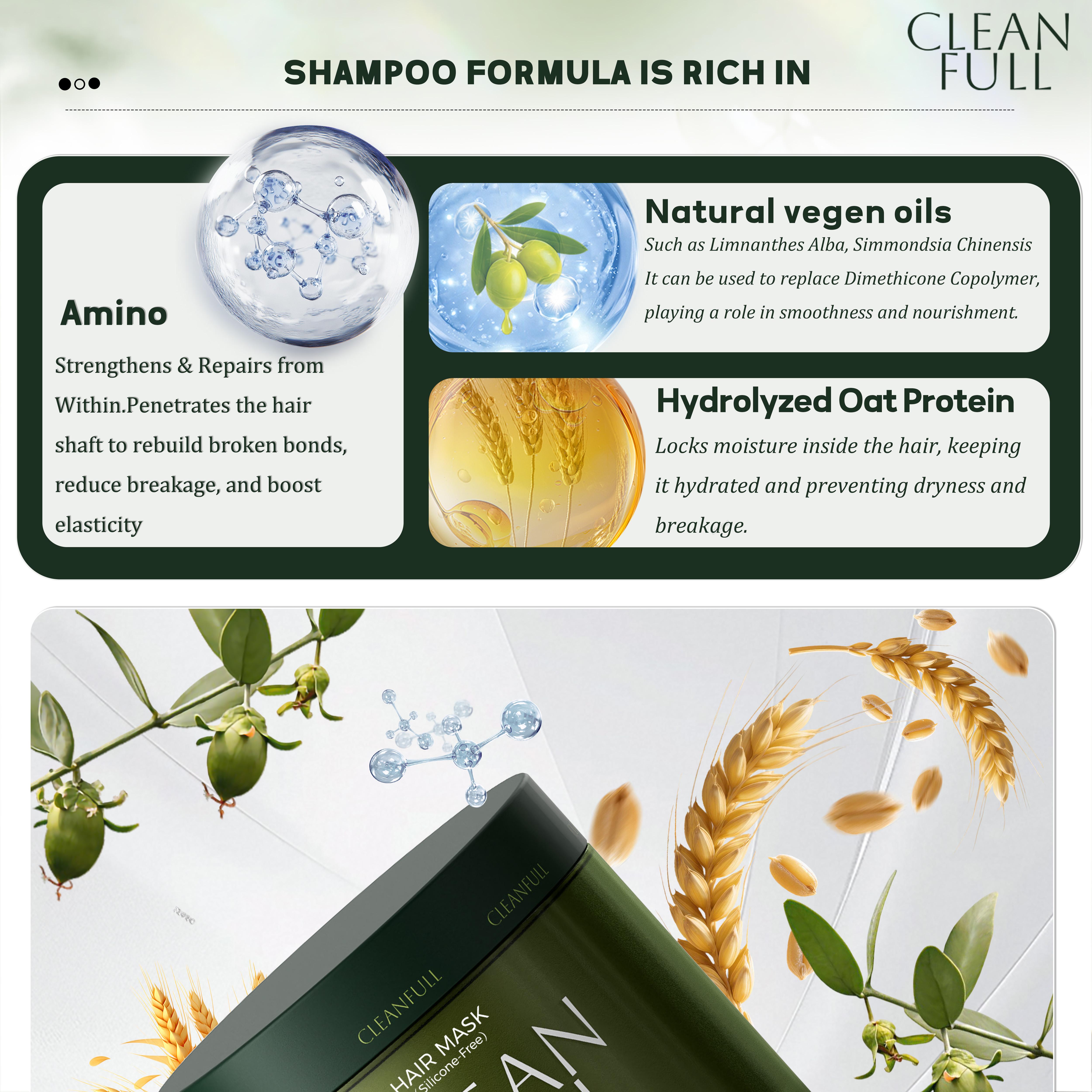 Detangle Ultra Smoothing Hair Mask, Sensitive Scalp, Silicone Free for for All Hair Types and Curls Shining Hair Deep Repair Hydration Moisturize SpringStatements