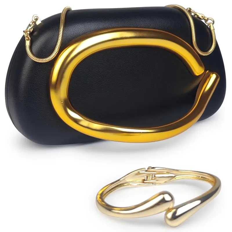 Elegant Clutch Bag and Waterdrop Bracelet Gift Set – Stylish Evening Purse and Minimalist Jewelry Combo – Perfect for Date Night, Parties, or as a Chic Gift for Women and Girls – Fashion Accessories Duo Wristlets