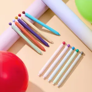 Kaco POPUP Black Ink Gel Pens 10 Pieces 0.5 mm Cute Stationery Journaling Note Taking Quick Drying Aesthetic Pens