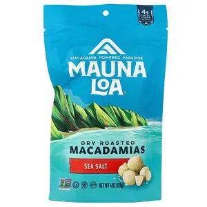 Mauna Loa Dry Roasted Macadamias, Sea Salt, 4 oz (113 g)