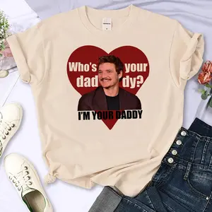 Pedro Pascal t shirt women summer anime t-shirts girl streetwear clothing