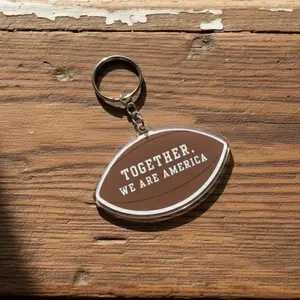Together, We are America football Keychain - Bunnybowl 2026
