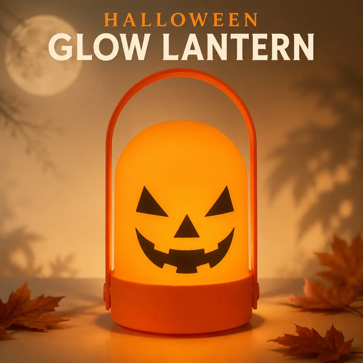 Halloween Portable Pumpkin Lantern Light - Collectible Party Decor for Tabletop, Porch