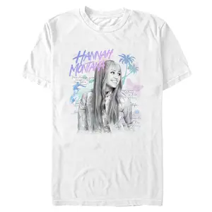 Men's Hannah Montana Pop Star Palm Tree T-Shirt