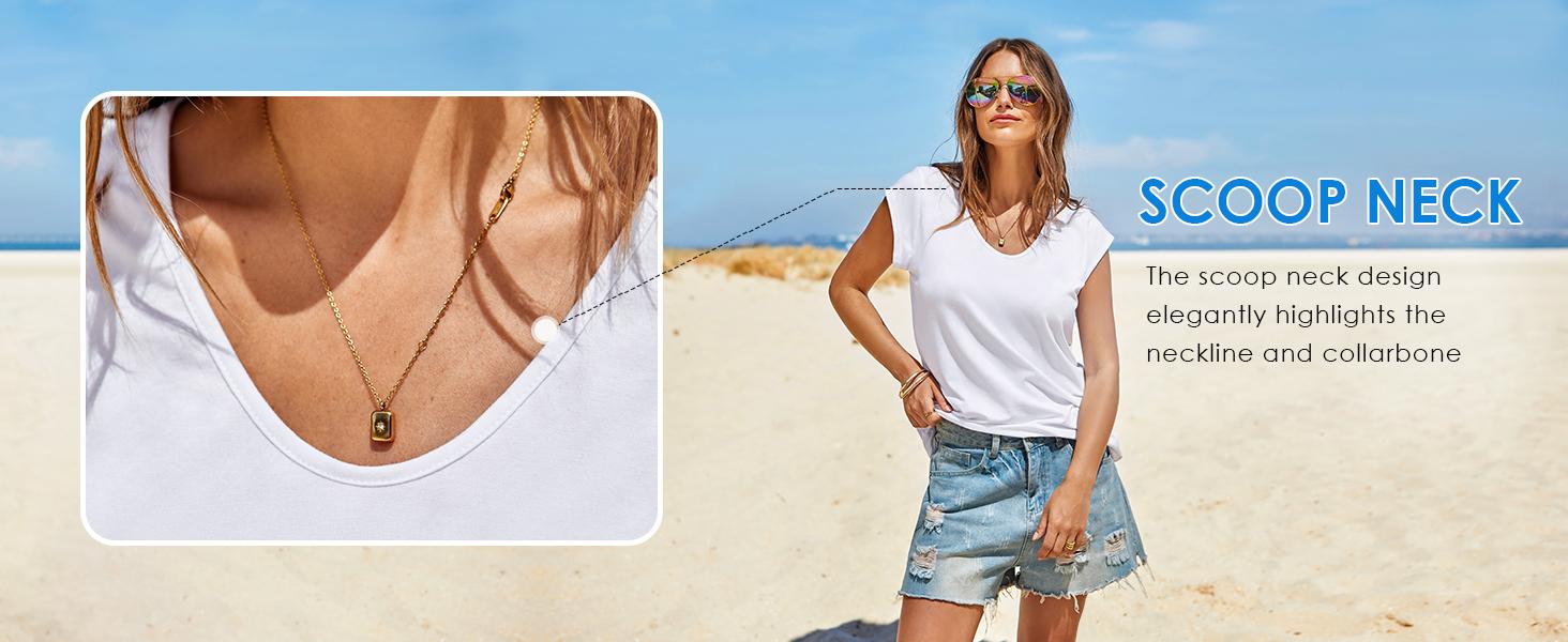 Tankaneo 3 Pack Womens Cap Sleeve Tops V Neck Loose Fit Tshirts Spring Summer Casual Basic Tees Tankaneo 3 Pack Womens Cap Sleeve Tops V Neck Loose Fit Tshirts Spring Summer Casual Basic Tees