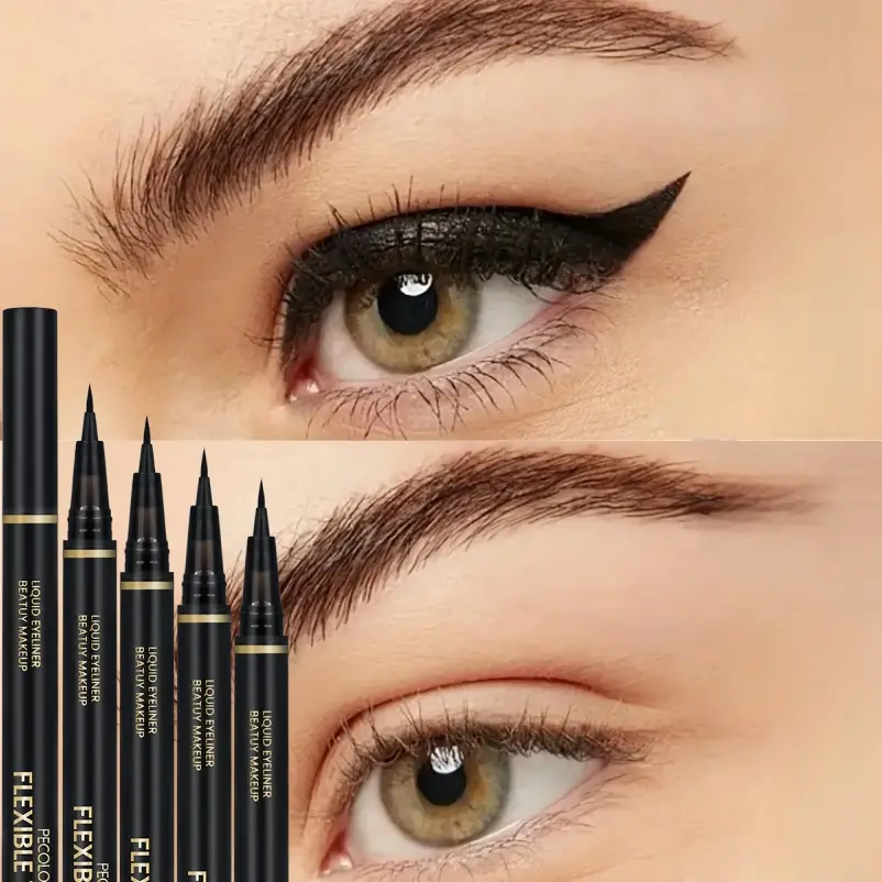 5PCS/SET Waterproof Liquid Eyeliner - Silky, Long-lasting, Stain-proof, Black, Gentle and Perfect for Beginners