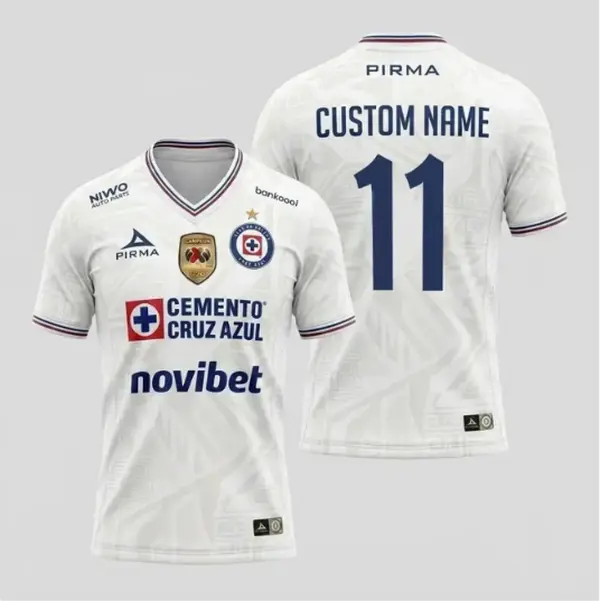 Cruz Azul Team Liga MX 2026/27 A football kit Blue with Embroidered logo and Sharp stitching Jersey, Breathable Quick Dry Short Sleeve Athletic Tops for Football Fans, Football Collectors & Streetwear Enthusiasts