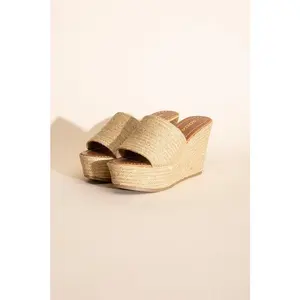 PLATFORM RAFFIA WEDGE