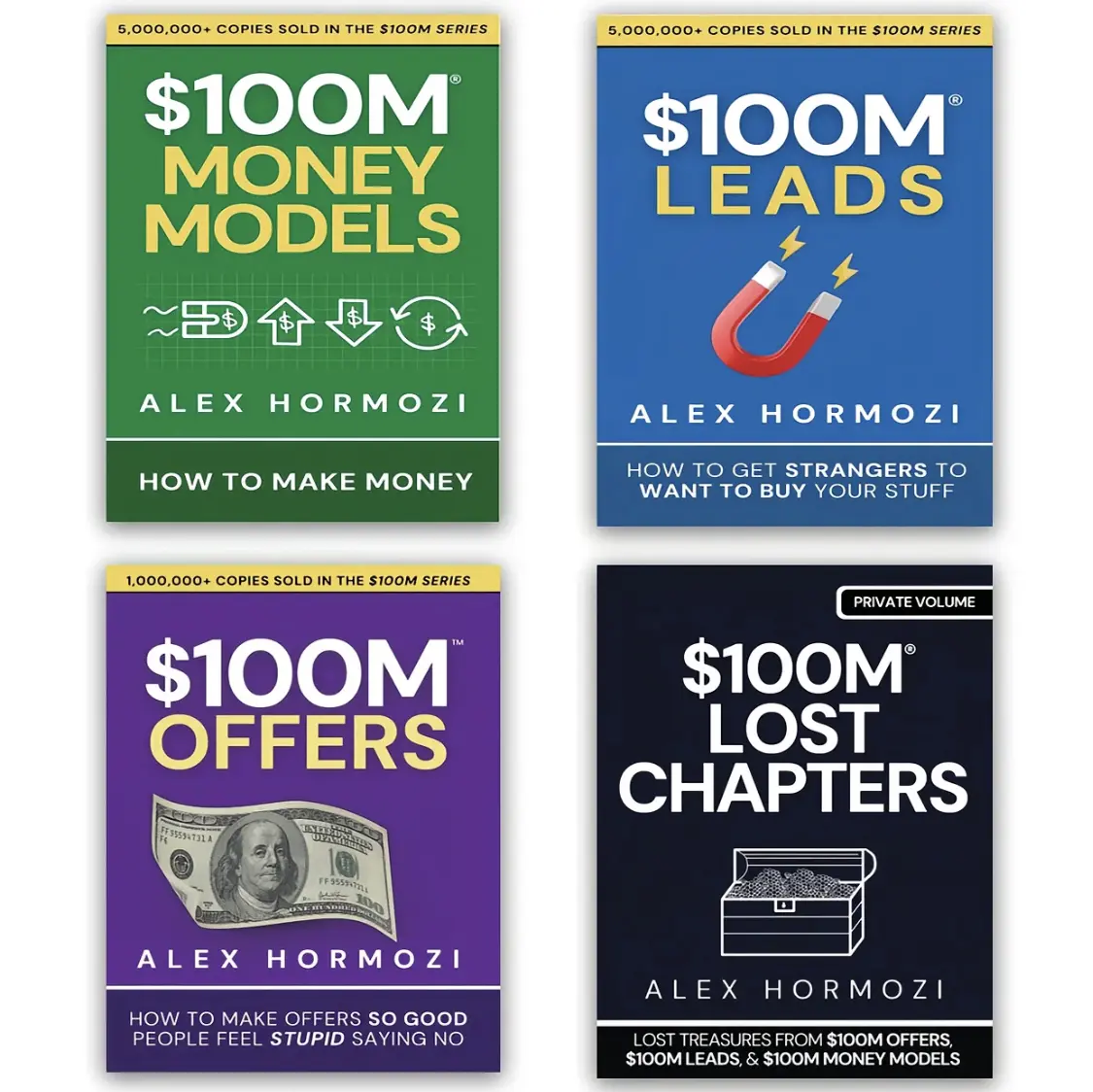Alex Hormozi $100M Money Models, Leads, Offers, Lost Chapters - Complete Series for Making Money and Building Offers