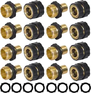 8-Set Garden Hose Quick Connect Fittings, 3/4 in Male-Female Connectors for Home Improvement, Garden Irrigation