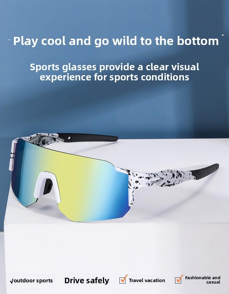 New windproof sports sunglasses, colorful outdoor cycling glasses, UV protection and sun protection sunglasses