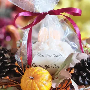 Hand-Poured Soy Cinnamon Broom Cupcake Candle Set of 3